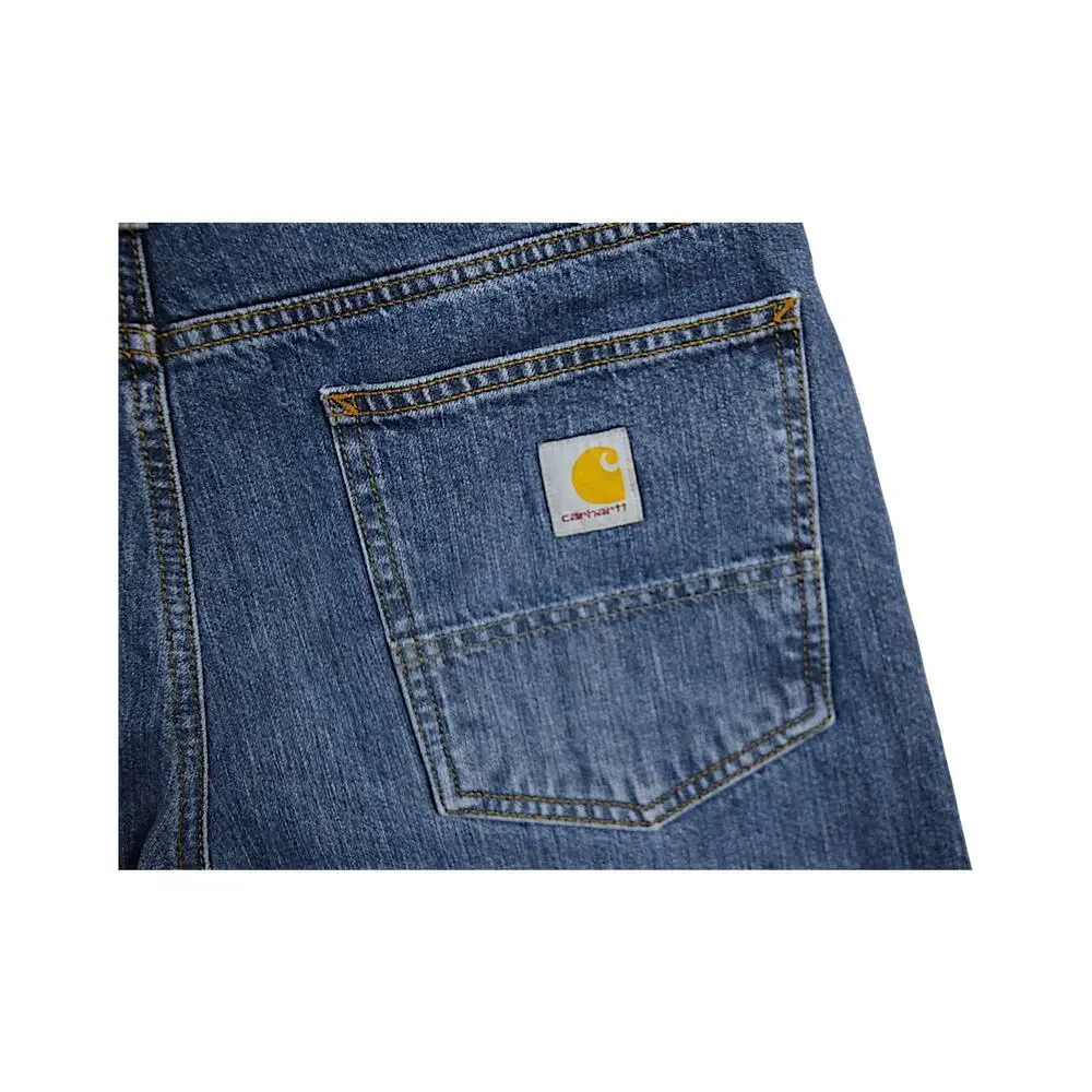 Carhartt Men's Relaxed Fit Blue Denim Jeans Medium‎ Wash 34x32